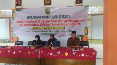 TRANSPARASI PERTANGGUNGJAWABAN REALISASI APBDes 